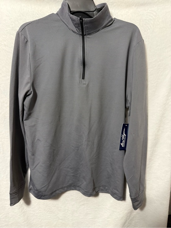 Hogan Other - Hogan Men's Gray Quarter-Zip Sweater Pinstripe  S 28/30